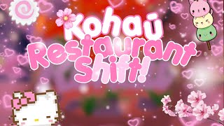 | 🍣| Kohau Restaurant Shift! |Roblox| |🍡|