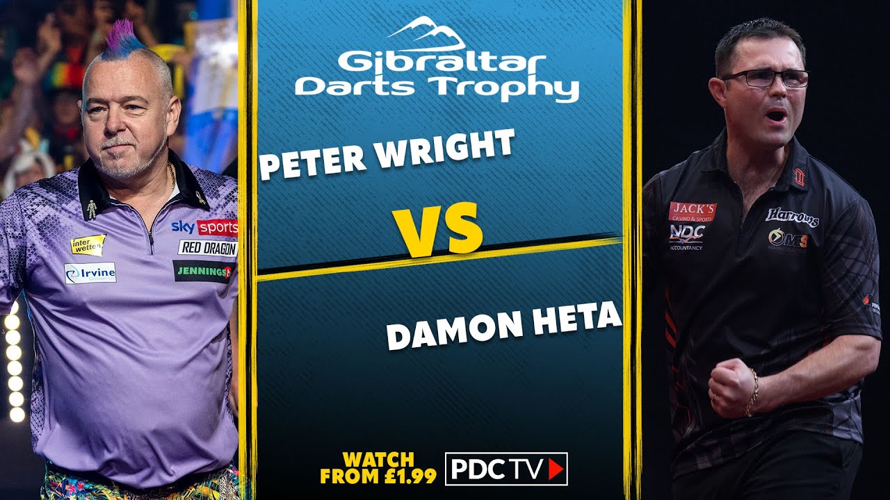 PDC Gibraltar Darts Trophy 2022 Final Peter Wright v Damon Heta 2022 10 16 HUN