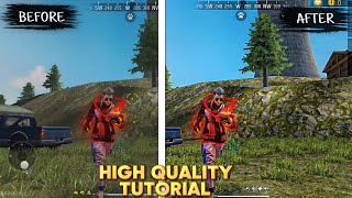 Free Fire High Quality Video Editing Tutorial How To Get 4K Ultra Quality In Free Fire