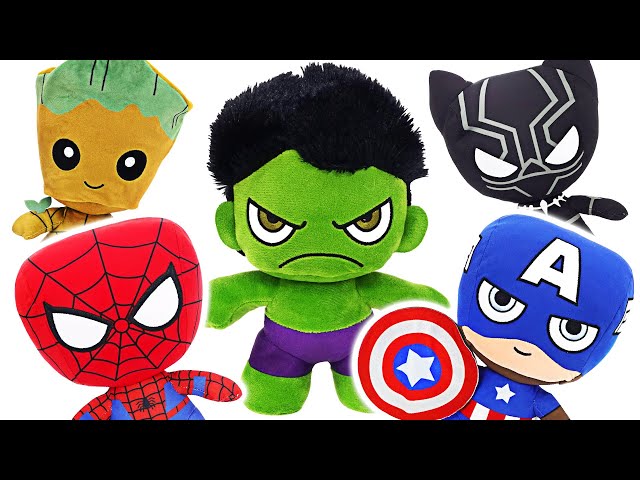 マーベルかわいいぬいぐるみハルク、スパイダーマン、キャプテン