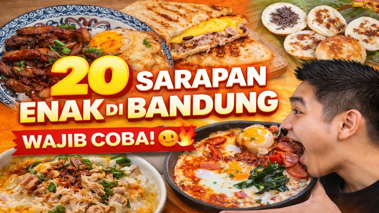 20 Sarapan Enak di Bandung! Dari Jajanan, Kuliner Tradisional, sampai Cafe Hits 