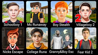 Schoolboy Runaway Zombie Mod,Nick's Runaway,Schoolboy Vill2,Boy Stealth Secret Ending,Evil Neighbors screenshot 3