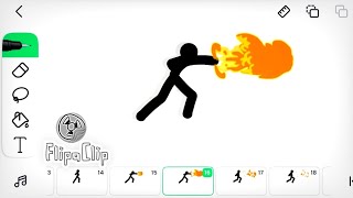 How to animate fire bending (flipaclip)