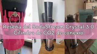Reseña del SodaStream Crystal 3.0 Cilindro de CO2 de conexión rápida y 1 jarra de vidrio, plata, neg