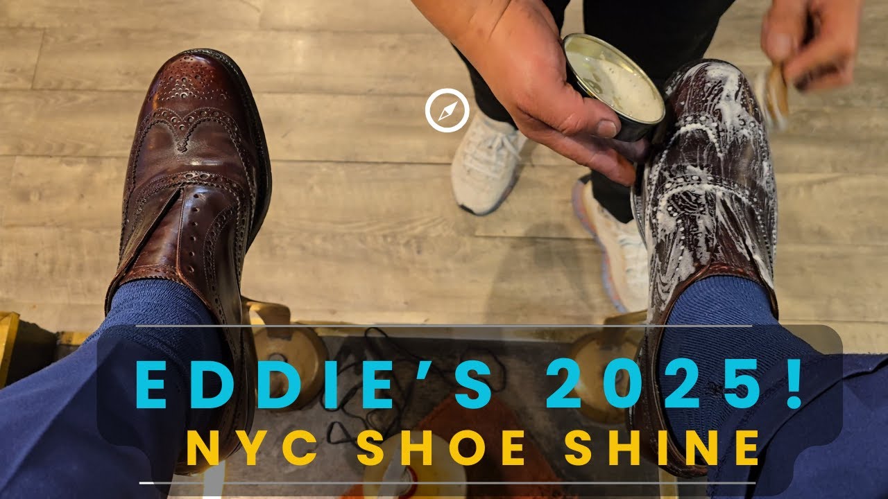 Eddie's 2025 Shoe Shine! | NYC Shoe Shine