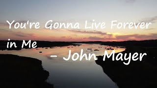 You're Gonna Live Forever In Me Lyrics - John Mayer Lyrics