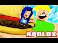 WE MUST ESCAPE THE ROBLOX DINER! I GET EATEN BY A GIANT!!