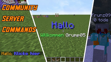 Useful commands for community servers / 1.17