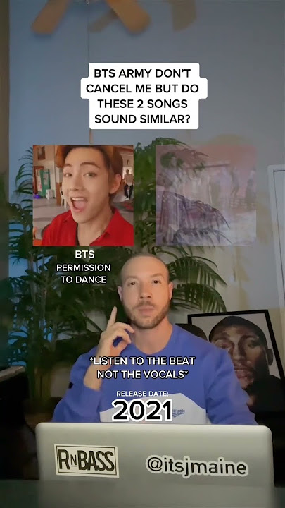 BTS Army, Don’t Cancel Me! But Do These 2 Songs Sound Similar? Permission To Dance #shorts #bts