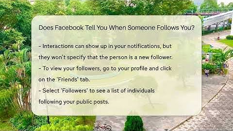 Does Facebook Tell You When Someone Follows You? - Everyday-Networking