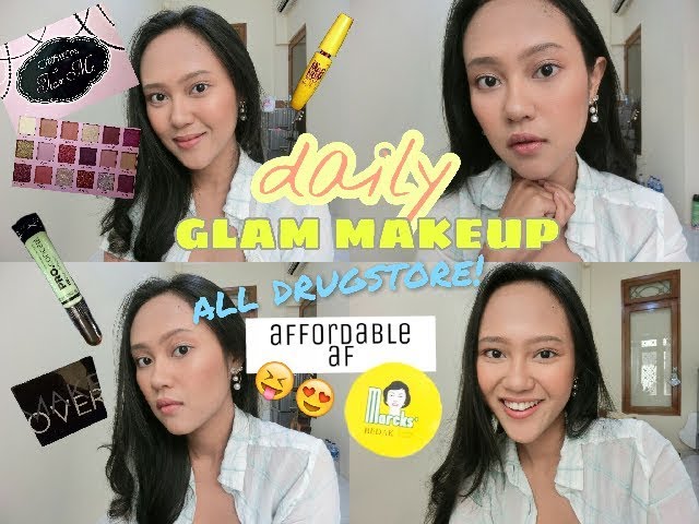 Daily Glam Makeup Tutorial on acne and oily skin | class=