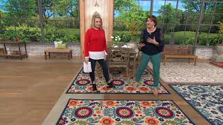 Nourison Tilework Indoor/Outdoor Rug on QVC