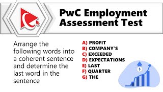 HOW TO PASS PWC APTITUDE ASSESSMENT TEST | Questions & Answers with Solutions