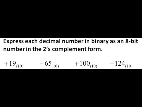 Convert Decimal Numbers to 8-Bit 2’s Complement | Step-by-Step Tutorial 33
