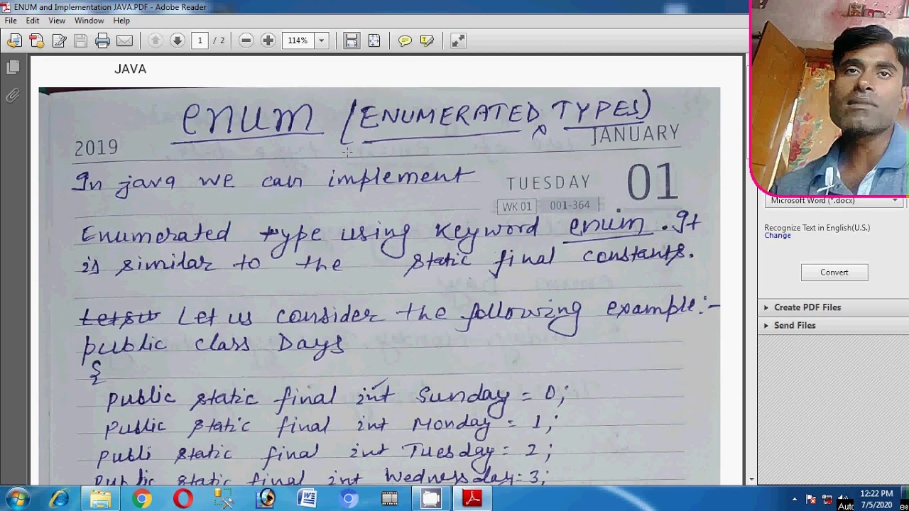 Enum And Implementation Java - YouTube