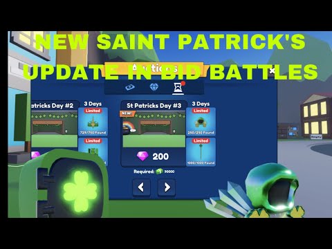 NEW SAINT Patrick’s day UPDATE Bid Battles - YouTube