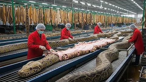 Inside the snake- Leather Factory: From Snake Skin to Luxury Jacket ( Full Process)