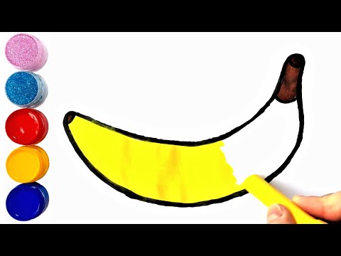 Como dibujar un platano | Como dibujar una banana - thptnganamst.edu.vn