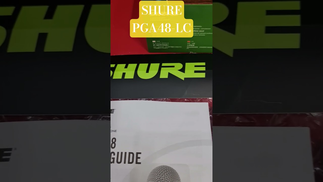 SHURE "PGA48-LC" Cardioid Dynamic Vocal Microphone. 