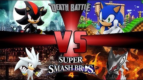 Shadow vs Sonic vs Silver vs Infinite (Super Smash Bros 4) (Cemu)