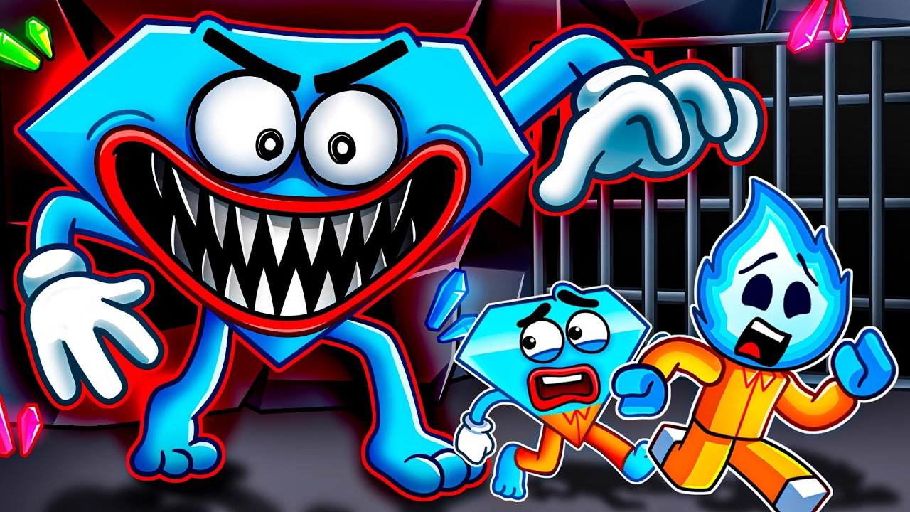 Diamond Plays DIAMOND PRISON RUN in Roblox! (Save The Shapes)