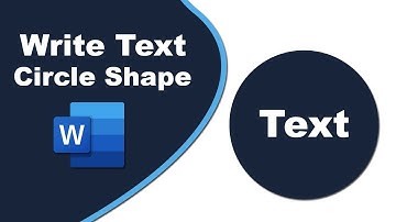How to write text in circle shape in word