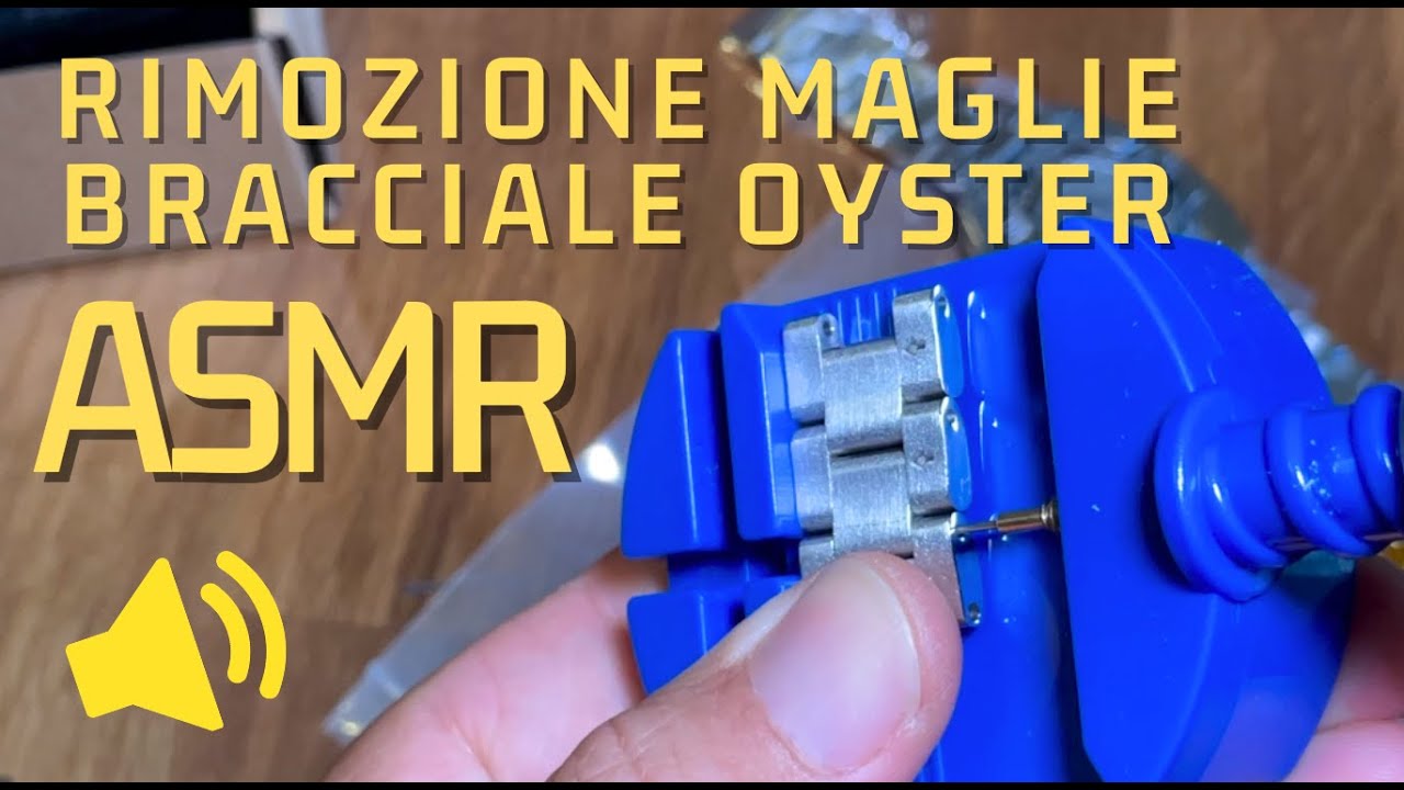 ASMR Rimozione delle maglie del bracciale oyster del nuovo Addiesdive diver 