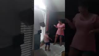 Our gender reveal. Silly String everywhere