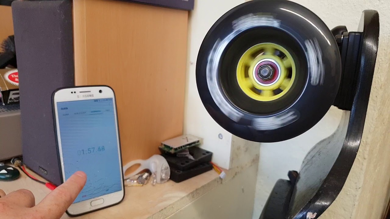 DIY Electric Skateboard Bearing Test YouTube