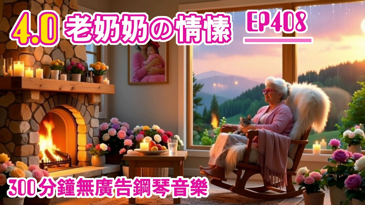 【300分鐘の鋼琴音樂】4.0 老奶奶の情愫｜單支音樂，無廣告鋼琴音樂， 長時間療癒，可放置陪伴。