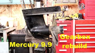 1966 Mercury Merc 110 9.8hp Gear box rebuild start to finish A real How To if there ever was one
