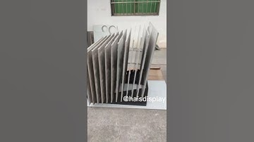 Multiple ceramic tile sample display stand.