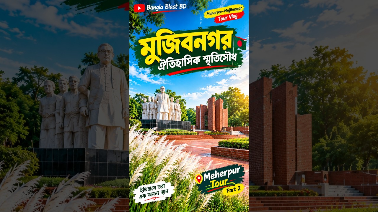 মুজিবনগরের ঐতিহাসিক স্মৃতিসৌধ 🇧🇩 | Mujibnagar Tour #shorts