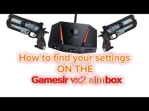 How to find YOUR settings on Gamesir vx2 aimbox - YouTube