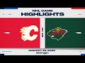 NHL Highlights Flames Vs Wild January 29 2026 