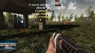 7 DAYS TO DIE MOD DISTRICT ZERO:AUTO-MINER E BLAST FURNANCE!!! EP27