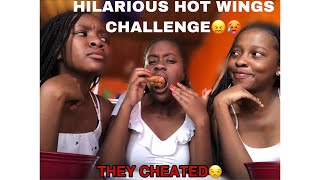 HOT WINGS CHALLENGE TWIST🔥| HILARIOUS ||•NAMIBIAN YOUTUBER