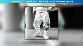 Unboxing Pokémon Anime Bulbasaur Printed Sweetpants 2025 Autumnwinter Mens New Harajuku Plus Size