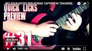 #31 FOUR NOTES PER STRING TAPPING W TRAVERSE
