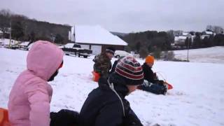 Sledding with Bryson, Briggs, Jake, Wil & Lucy 2