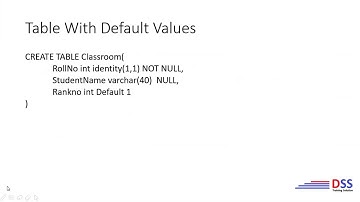 SQL Create Table, Identity, Mandate Columns, Default,Primay Key,Foreign Key  -  Tamil