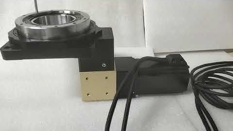 Stepper motor + hollow rotary platform   high precision rotating platform - samsrmotor.com