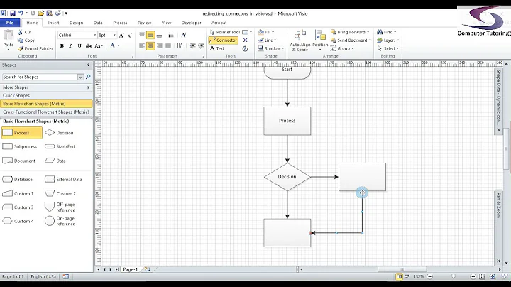 How to use connectors in Visio