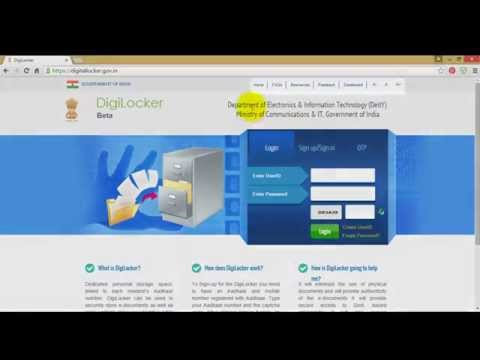 Digilocker India Portal How to Create Login Account