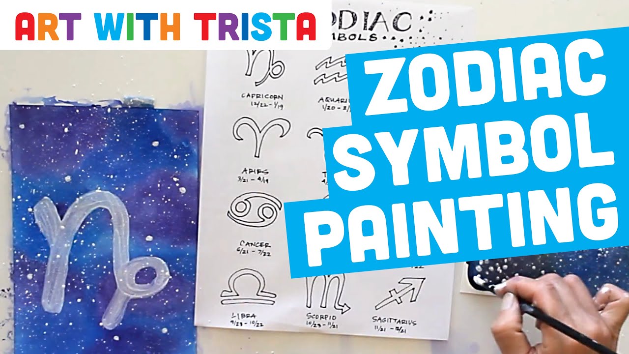 Zodiac Sign Painting Tutorial Art With Trista YouTube