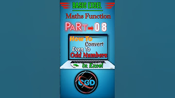 How to convert even Number to odd numbers in excel tips and tricks 💯💫 Part-8 #exceltips #tutorial
