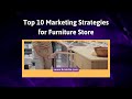 Marketing strategies for furniture store