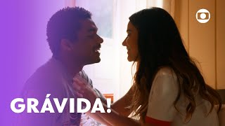Sandra conta a João Pedro que está grávida e eles comemoram ...
