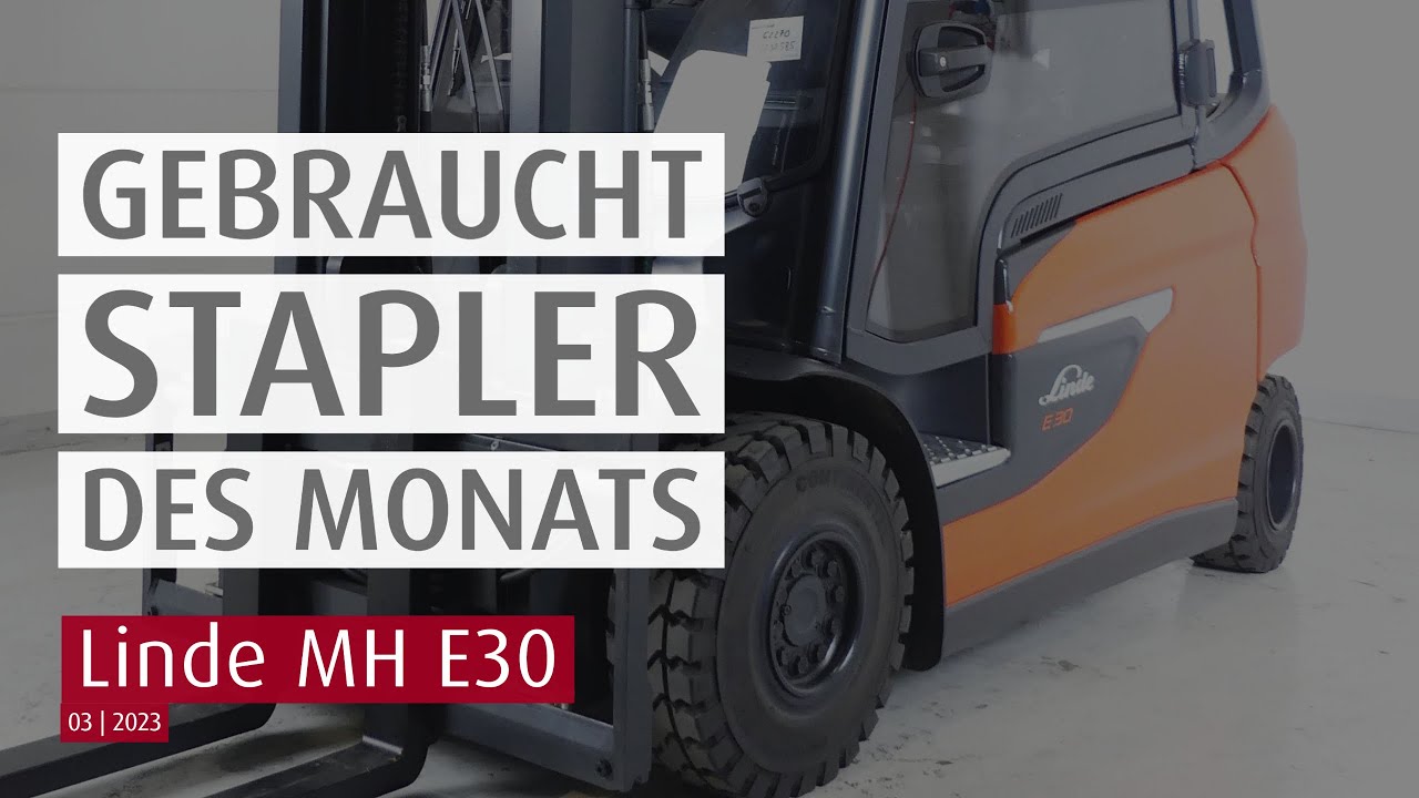 Linde MH E-Stapler E30 L | Gebrauchtstapler des Monats März 2023 | Sander Fördertechnik