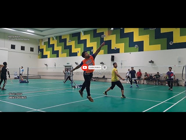 Badminton SHOEB Men's Doubles ANDRE/RAHMAT VS HAFIQ/HADI class=